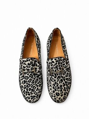 Marc Nolan Boardwalk Faux Suede Leopard Horsebit Slip-On Loafer Sz 14 Like New!